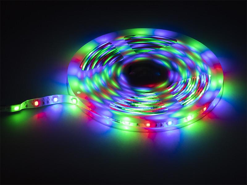 Стрічка світлодіодна RGB з блоком 2 А та пультом SMD2835 12 В 60 LED/м IP65 у силіконі (70-768#) - фото 2 Стрічка світлодіодна RGB з блоком 2 А та пультом SMD2835 12 В 60 LED/м IP65 у силіконі (70-768#) - фото 2