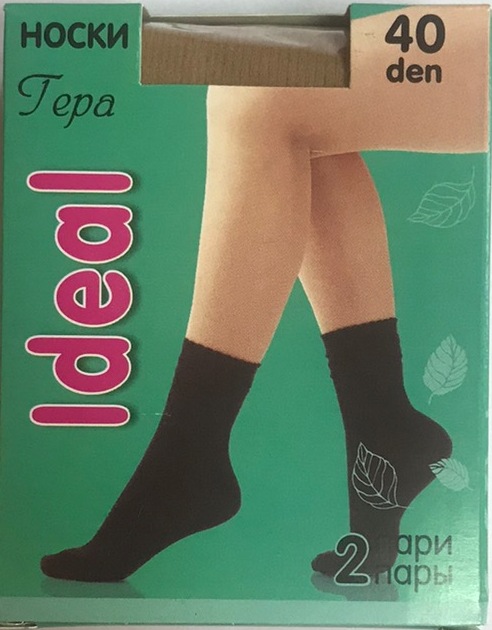 Шкарпетки поліамідні жіночі Ideal Гера 40 den Бежевий 2 пари
