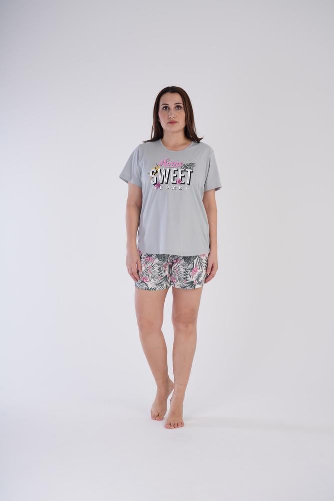 Пижама Vienetta 211325x60 женская 4XL Серый - фото 4 Пижама Vienetta 211325x60 женская 4XL Серый - фото 4