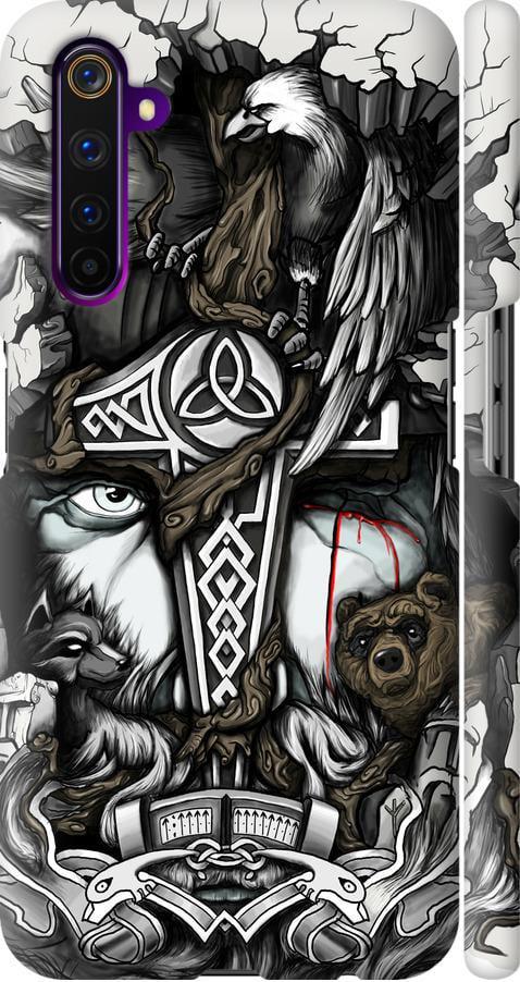 Чехол на Realme 6 Pro Тату Викинг (4098m-1893-42517)