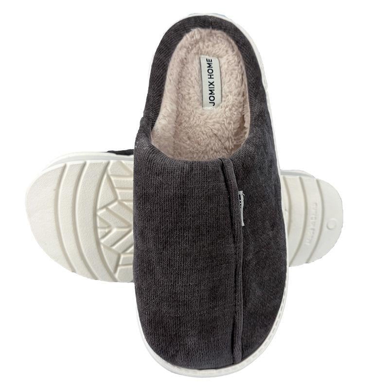 Комнатные мужские тапочки Jomix 10121-1 p. 44-45 28-28,5 см Темно-серый