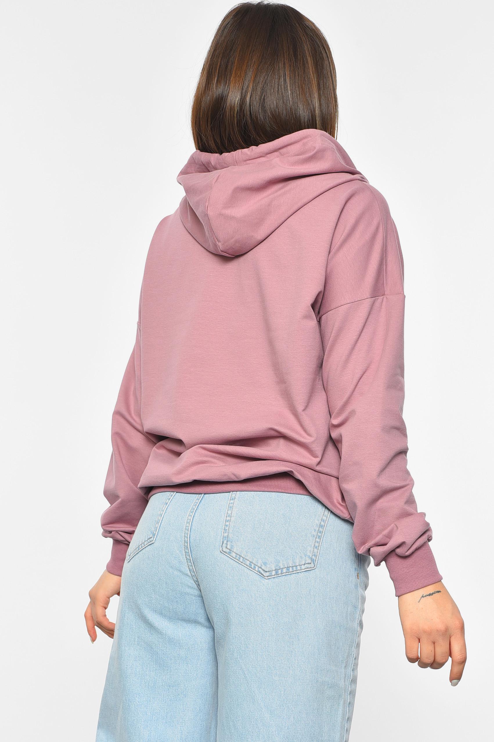 Худи женское 2XL Сиреневый (189670) - фото 3 Худи женское 2XL Сиреневый (189670) - фото 3