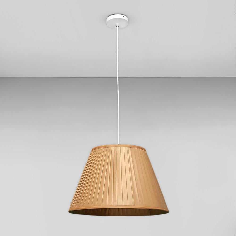 Люстра подвесная с абажуром Light House LS-18957-1 GD Белый/Темно-бежевый