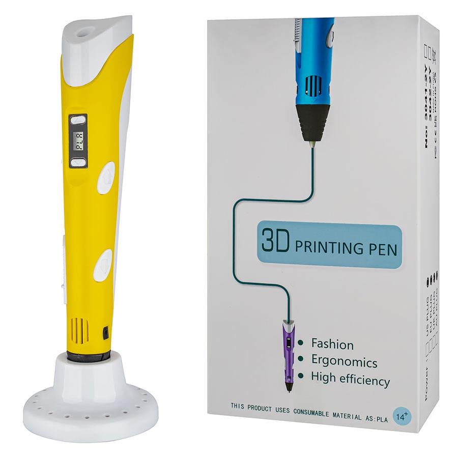 3D ручка с PLA-пластиком Желтый (286633) - фото 1 3D ручка с PLA-пластиком Желтый (286633) - фото 1