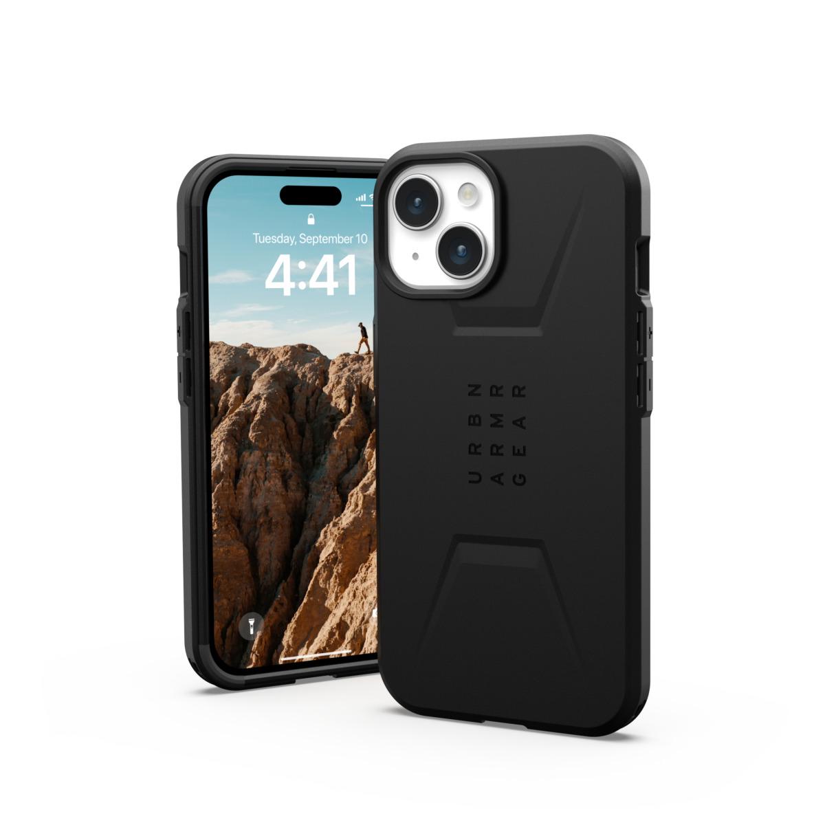 Чохол накладка для телефону UAG Civilian Magsafe Apple iPhone 15 Black - фото 2