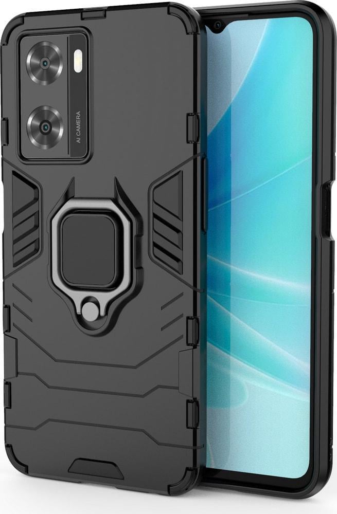 Противоударный чехол OPPO A57s (подставка кольцо) Black (30754-2B)