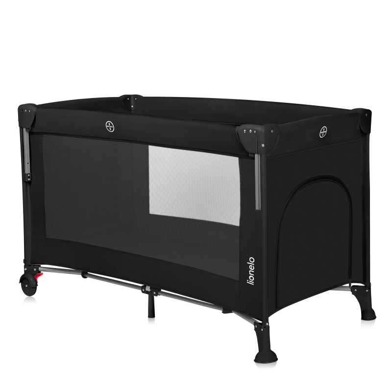 Кроватка-манеж Lionelo ELLEN CARBON Black - фото 2