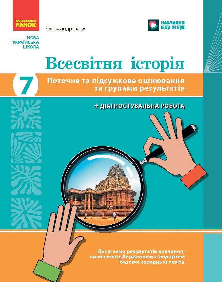 Учебник Всемирная история 7 класс Текущая и итоговая оценка по группам результатов. Утро Г1624004У (9786178773311)