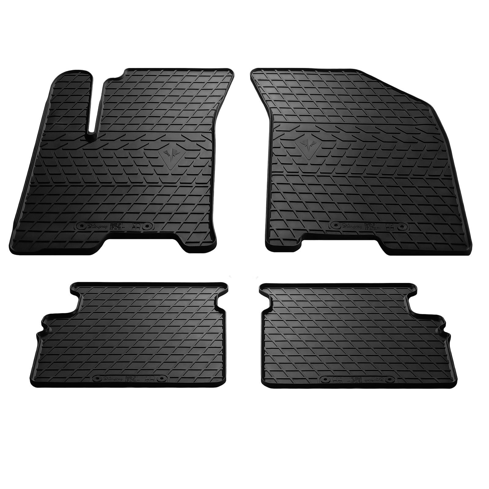 Резиновые коврики Stingray для Chevrolet Aveo T200 2002-2008 гг. резина Черный