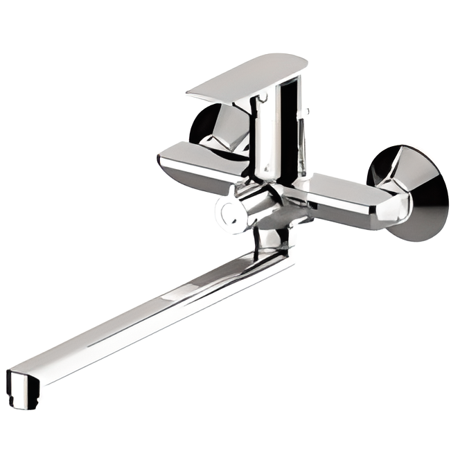 Смеситель для ванны Haiba Alex 006 с длинным изливом Хром (meg006)