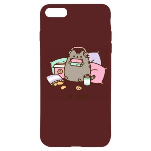 Чехол для iPhone 7 Pusheen I'm Busy