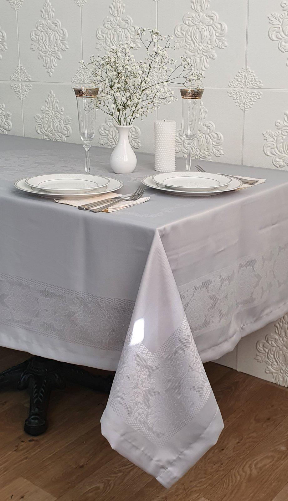 Скатерть тефлоновая Maison Royale Jumbo 160x220 см Grey (CN22602)