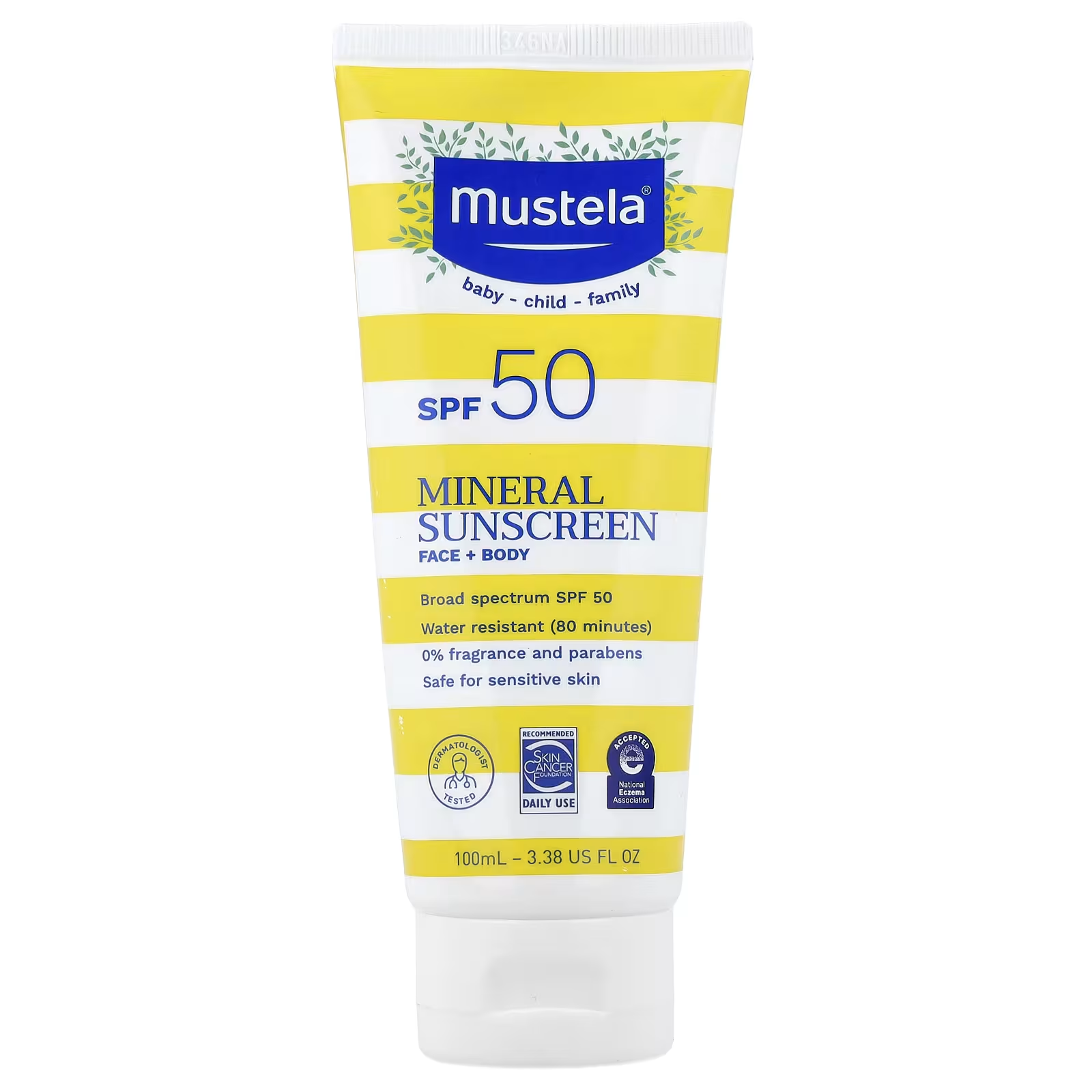 Средство солнцезащитное для лица и тела Mustela минеральное SPF50 100 мл (35503127)