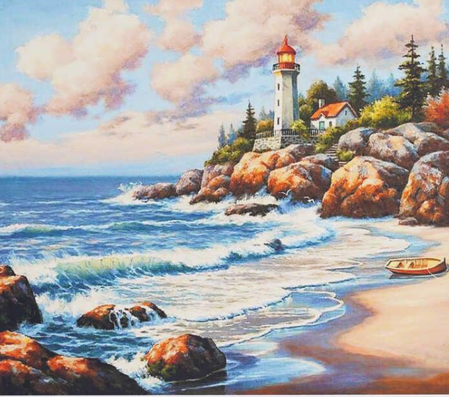 Картина за номерами TK Group 31500 30 Хвилястий берег 40х30 см (121671)