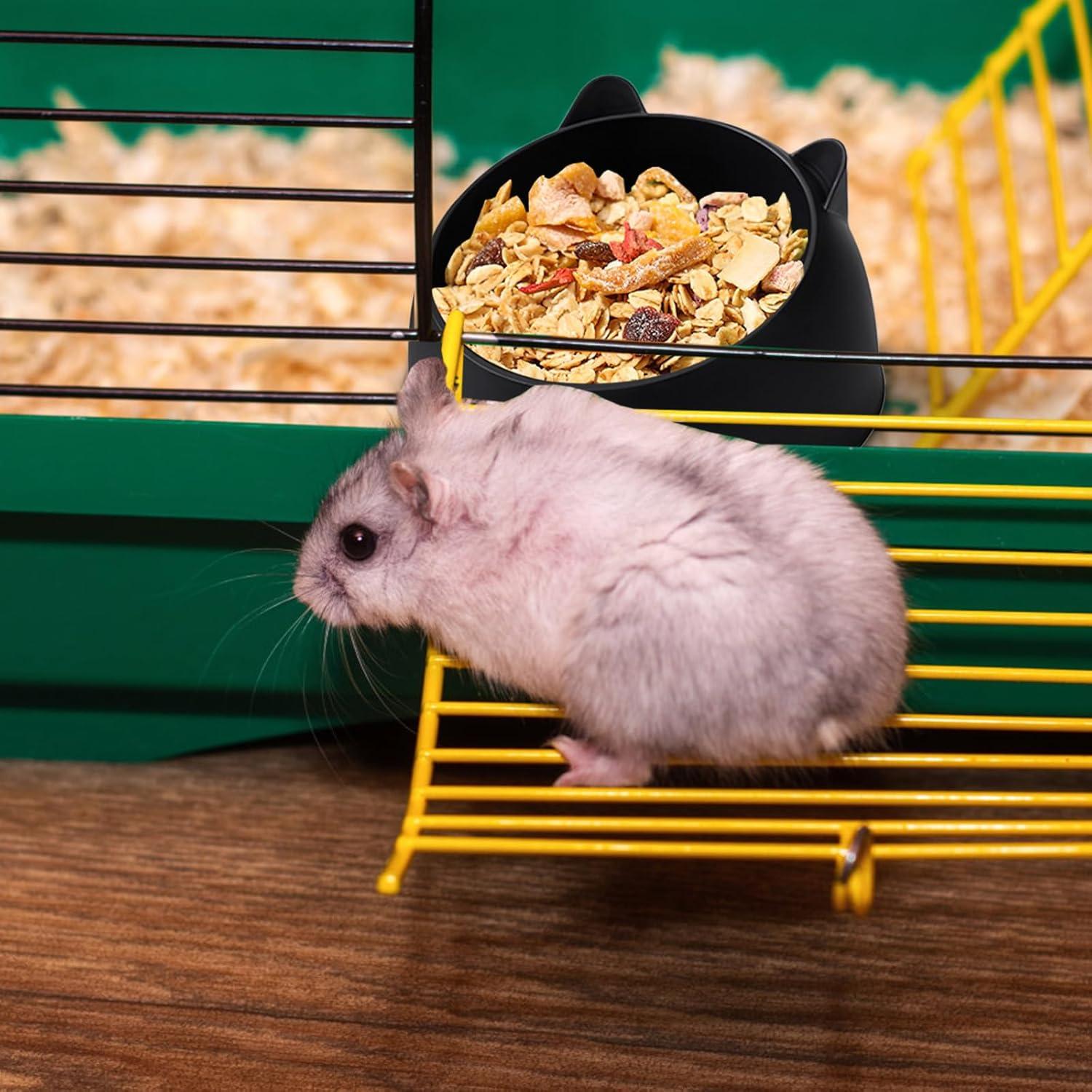 Миска для кормления кошек и грызунов устойчивая с ушками пластиковая 13x7 см Черный (D-0160) - фото 5 Миска для кормления кошек и грызунов устойчивая с ушками пластиковая 13x7 см Черный (D-0160) - фото 5