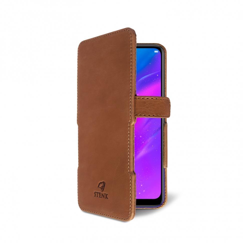 Чехол книжка Stenk Prime для Realme 3 Коричневый (66867)