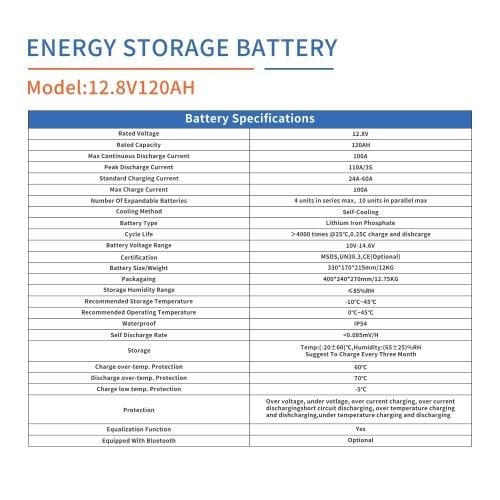 Акумулятор Codi Energy LiFePO4 12V 120 Ah 1440Wh - фото 4