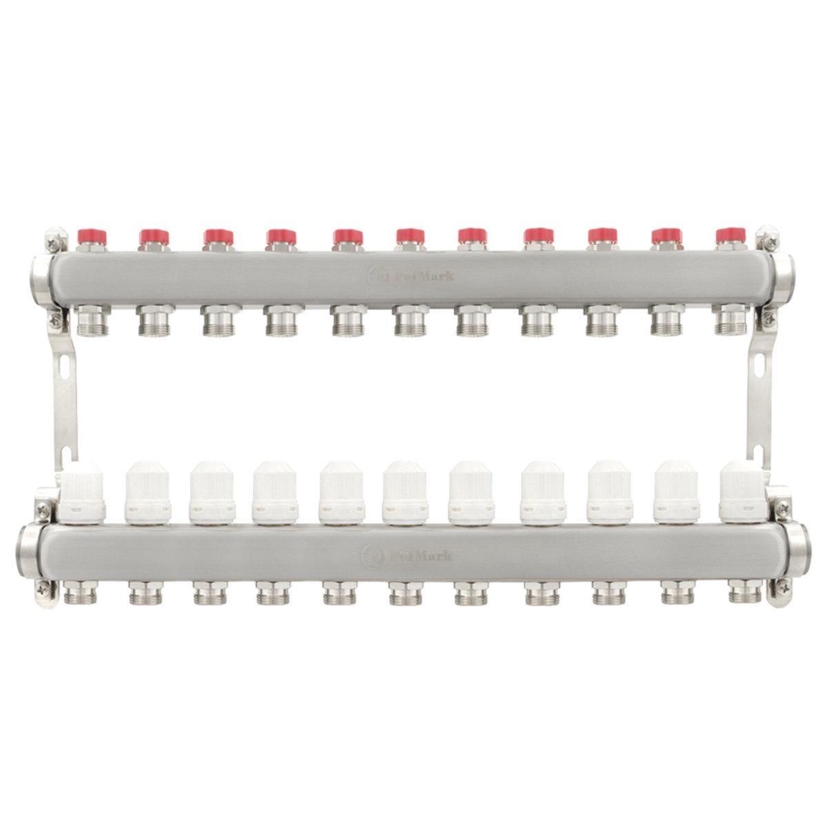 Коллектор Polmark PSMR111 1x3/4" 11 выходов с термоклапанами без евроконусов (SW-90001)