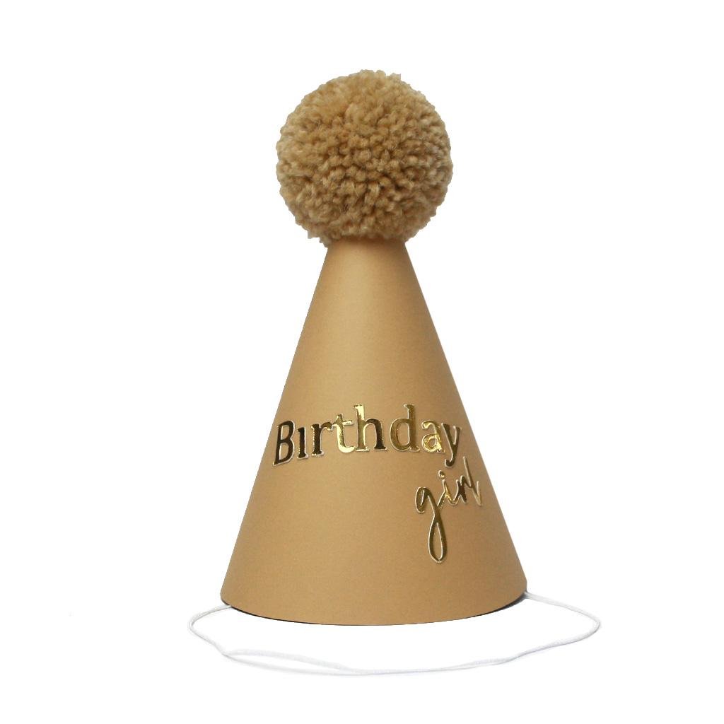 Ковпачок іменинниці Birthday girl Карамельний Ковпачок іменинниці Birthday girl Карамельний