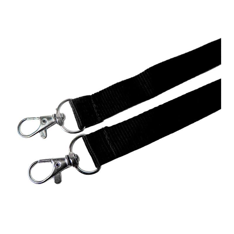 Шнурок для бейджа Ardix с двумя карабинами 96 см 10 шт. Черный (07-013-BK)