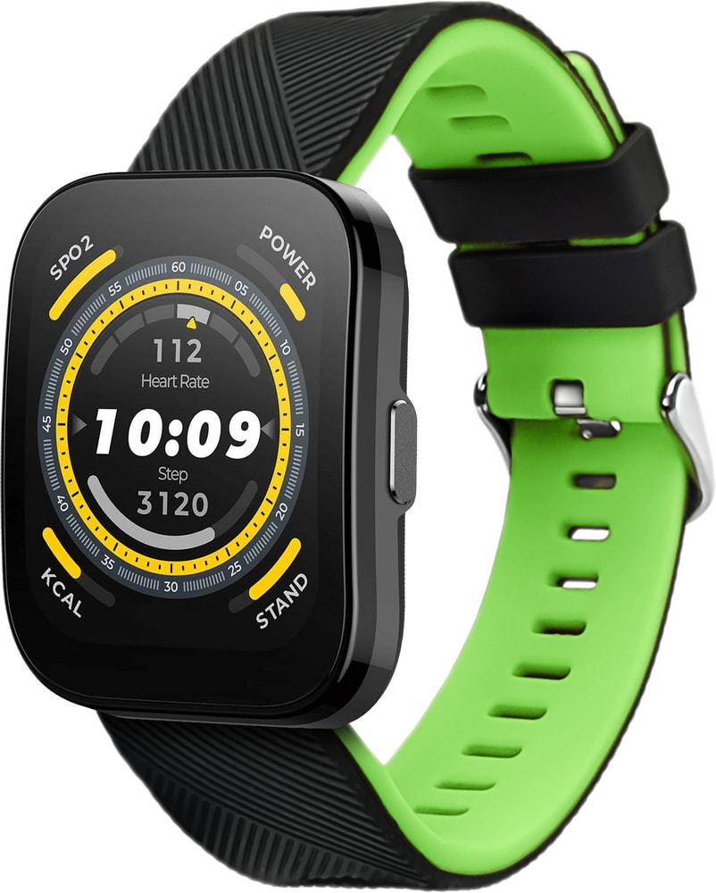 Ремінець Luminic для Amazfit Bip 5 Black Green (34364-4A)
