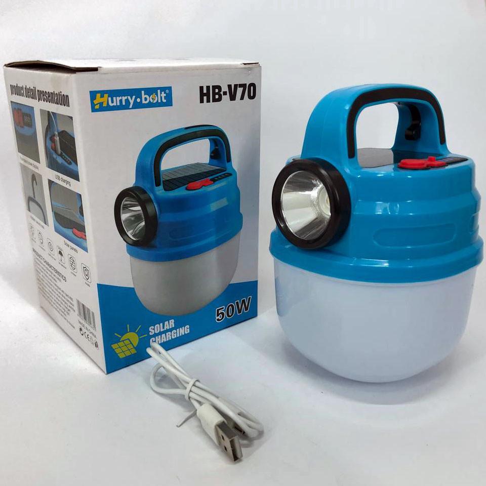 Фонарь подвесной LED с крючком для кемпинга Синий (ws67765-1)