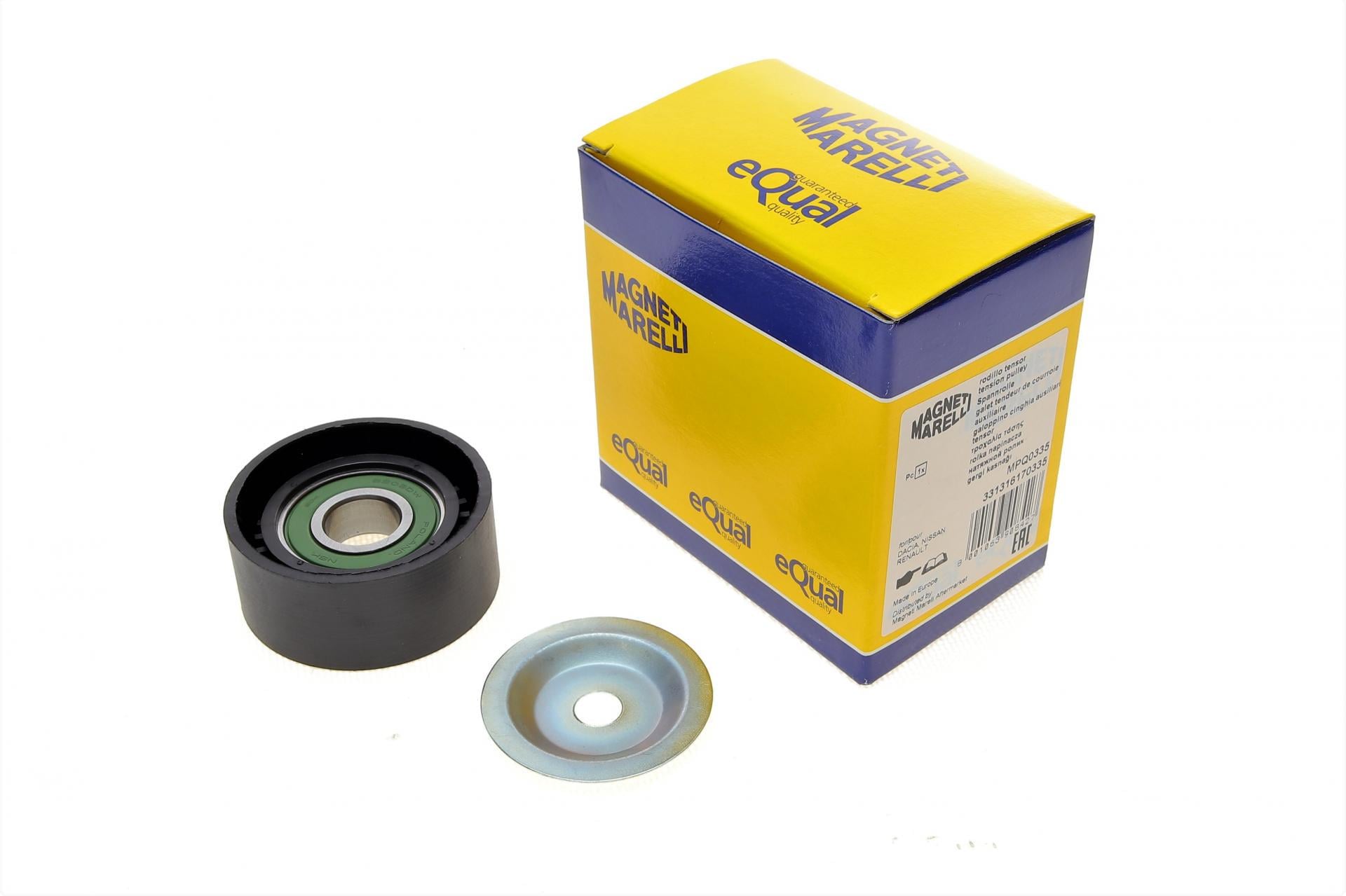 Ролик генератора MAGNETI MARELLI MPQ0335 331316170335 Renault Kangoo 1.4/1.6 97 натяжной 60х26 мм