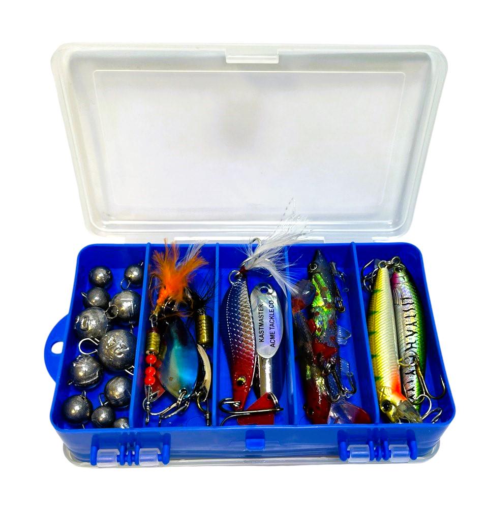 Набор для ловли хищной рыбы в 2-х сторонней коробке EOS воблера/приманки/блесны/вертушки/чебурашки/крючки (1884555559) - фото 3 Набор для ловли хищной рыбы в 2-х сторонней коробке EOS воблера/приманки/блесны/вертушки/чебурашки/крючки (1884555559) - фото 3