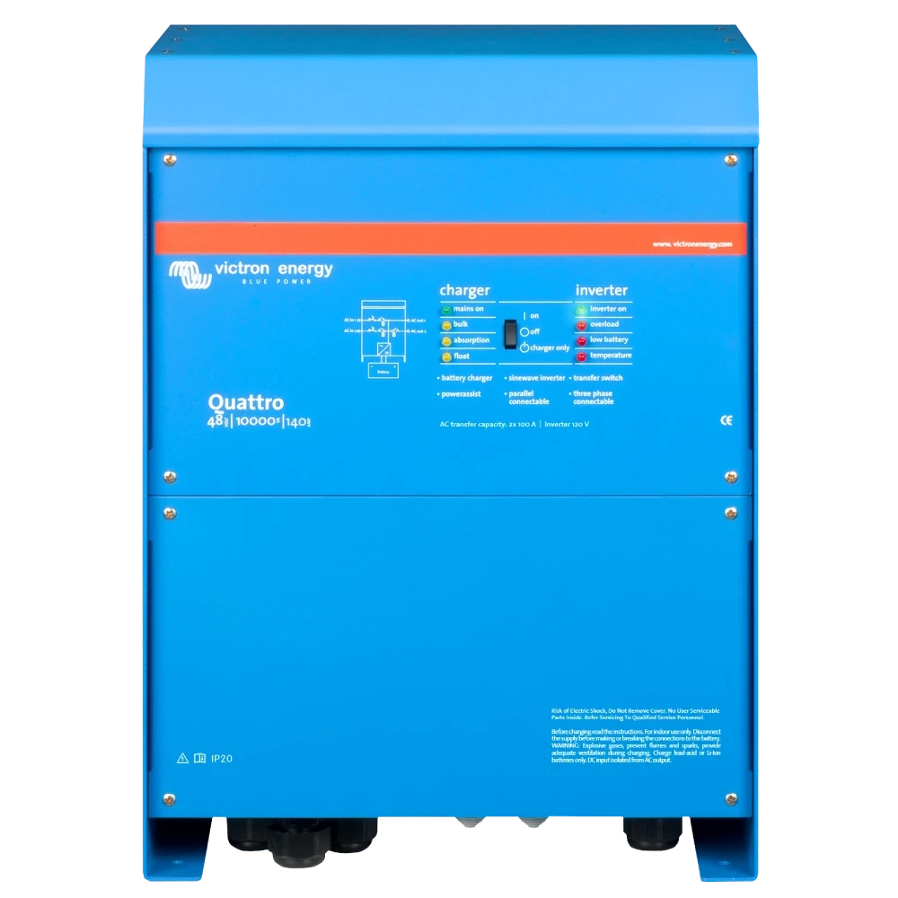 Инвертор Victron Energy Quattro 48/10000/140-100/100 однофазный комбинированный (23463242)