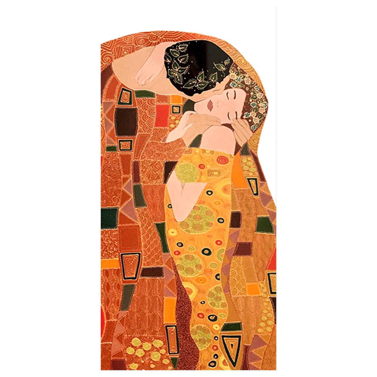 Металлокерамический обогреватель дизайнерский Uden-S-700 Поцелуй со шнуром до 14 м2 978х475 мм (25748408)