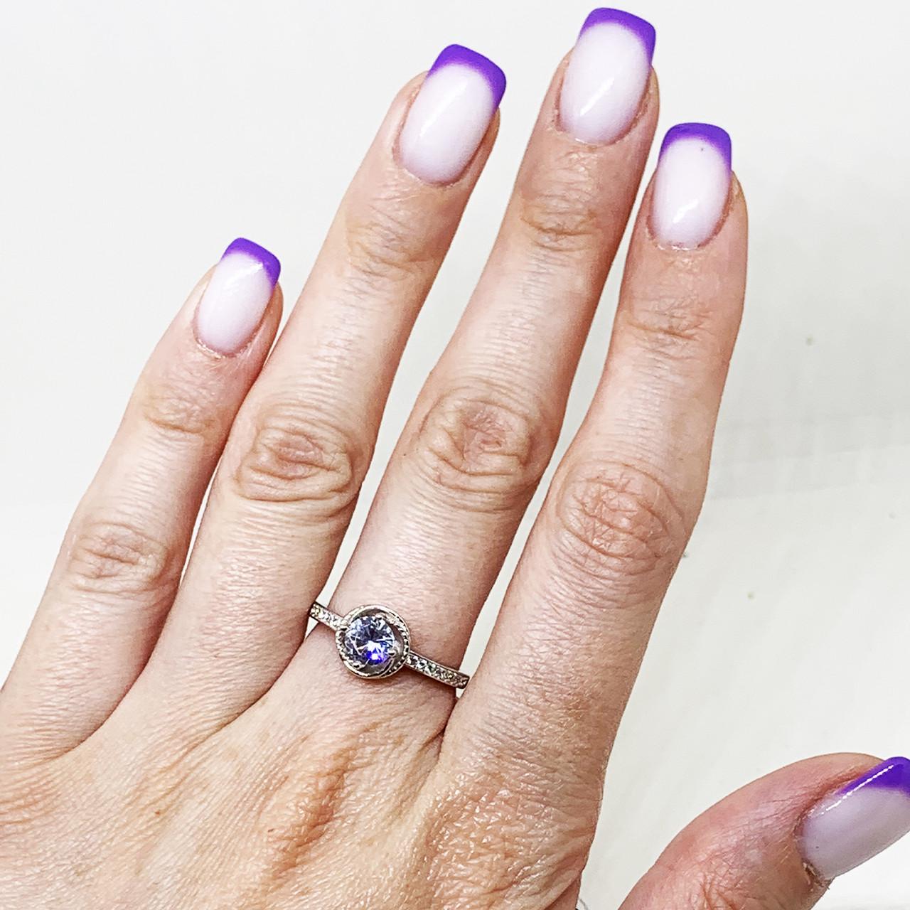 Кольцо серебряное с кубическим цирконием р. 18 2,56 г (1652773478) Кольцо серебряное с кубическим цирконием р. 18 2,56 г (1652773478)