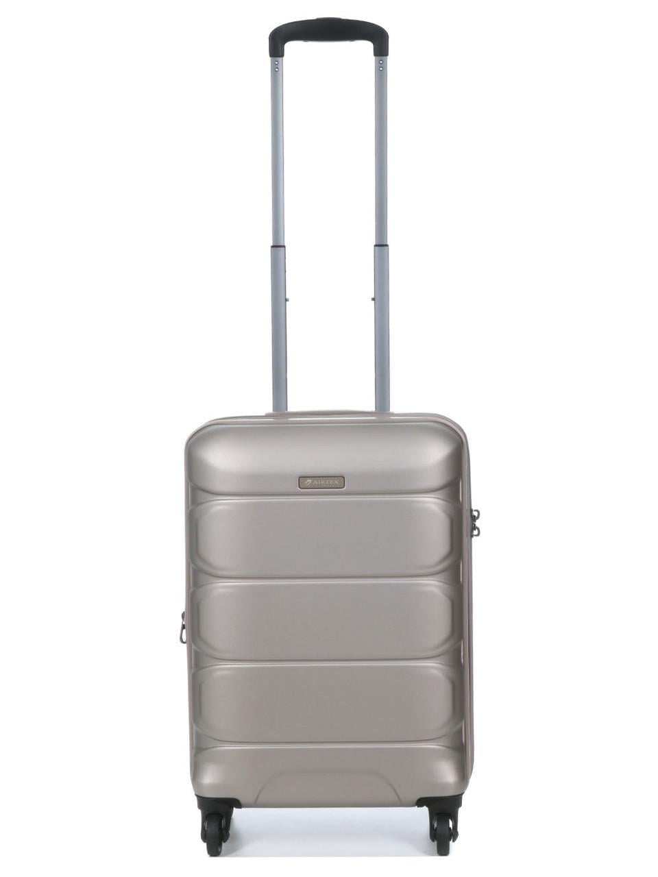 Чемодан малый AIRTEX поликарбонат S 55х35х21 + 4 см 40 л 2,75 кг Шампань (748)