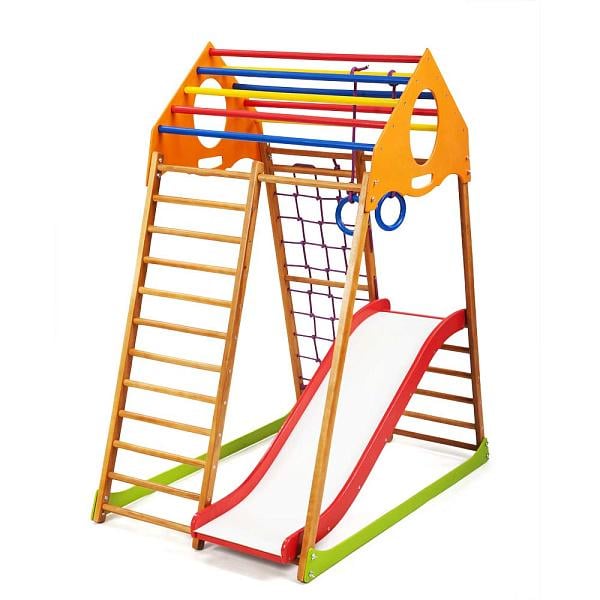Дитячий спортивний комплекс для дому SportBaby KindWoodPlus1 (ASportBaby12)