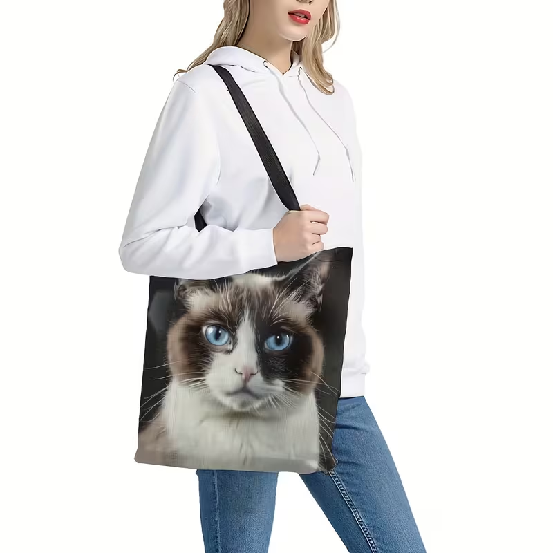 Еко-сумка-шоппер тканинна з принтом Похмура киця Grumpy Cat Сірий (3067738475) Еко-сумка-шоппер тканинна з принтом Похмура киця Grumpy Cat Сірий (3067738475)