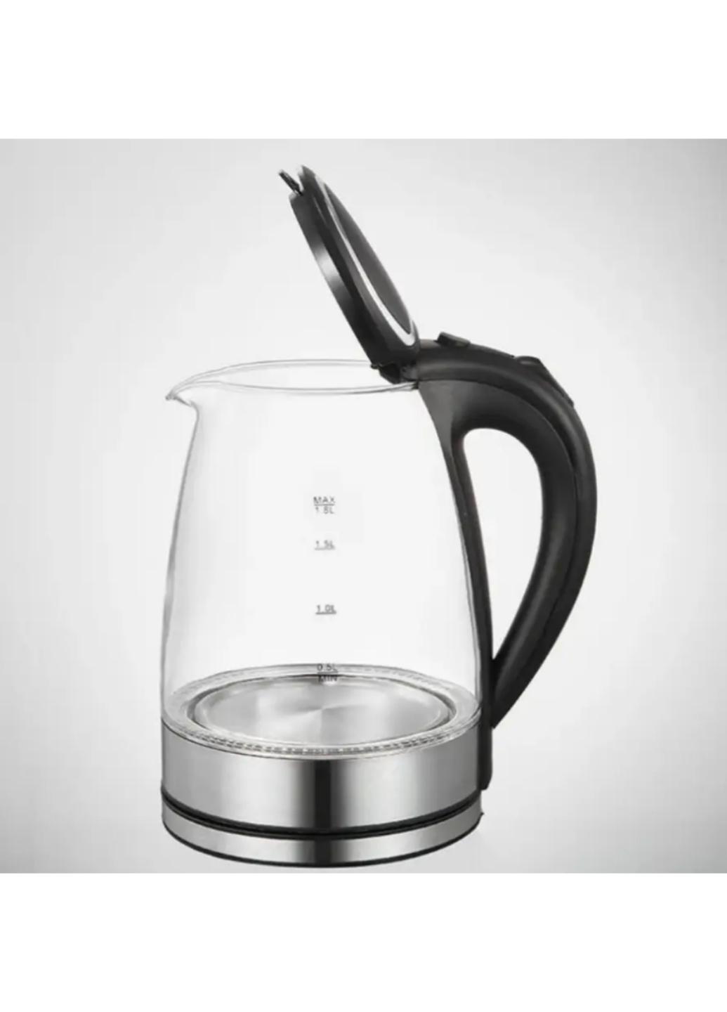 Чайник стеклянный электрический Glass Besser 10368 1,8 л 1800 W Черный (10368М) - фото 3 Чайник стеклянный электрический Glass Besser 10368 1,8 л 1800 W Черный (10368М) - фото 3