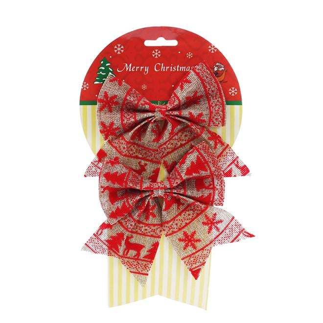 Новогодний подвеска Flora Бант 2 шт. (11576)