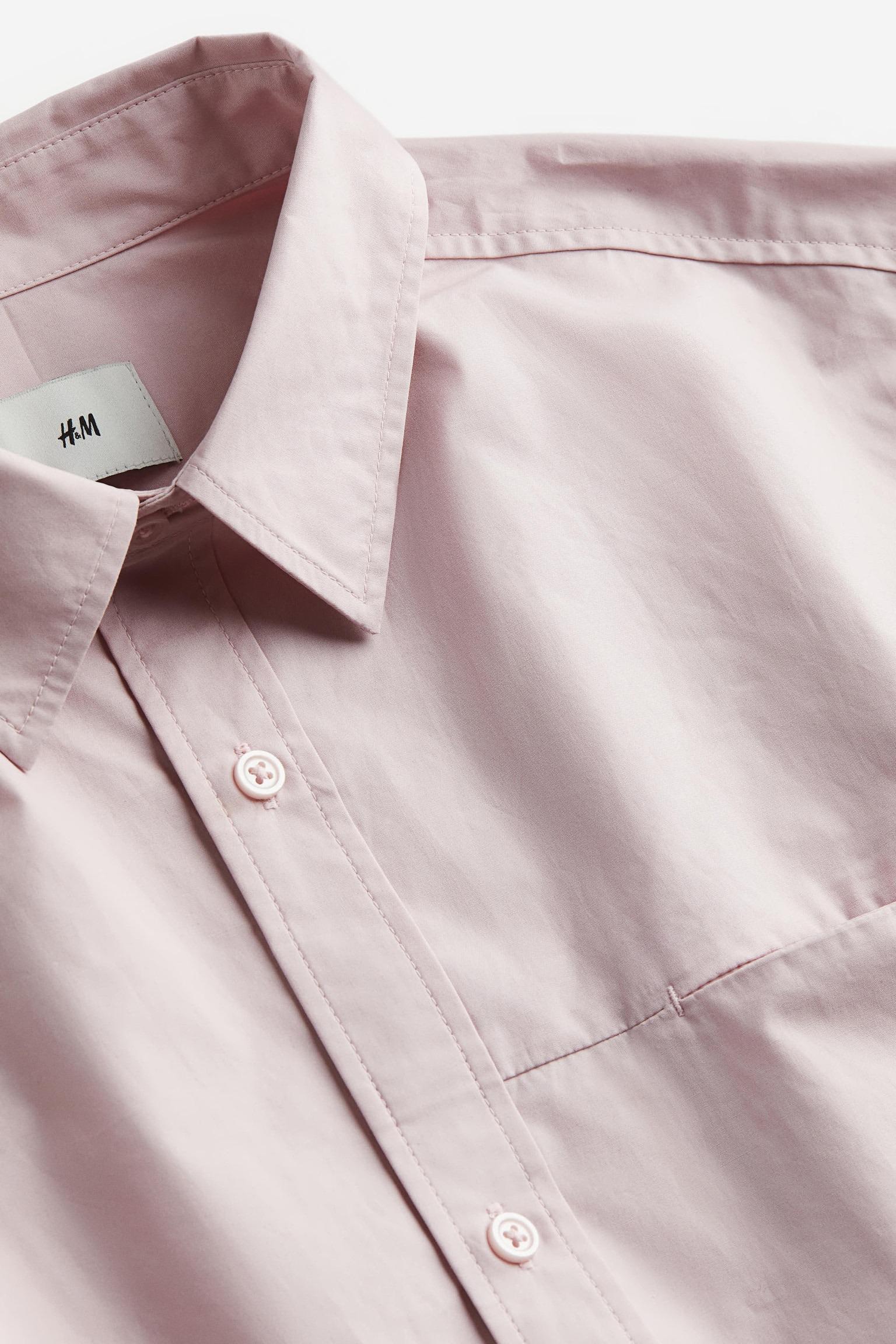 Рубашка с коротким рукавом оверсайз M Светло-розовый (1178907wer) - фото 2 Рубашка с коротким рукавом оверсайз M Светло-розовый (1178907wer) - фото 2