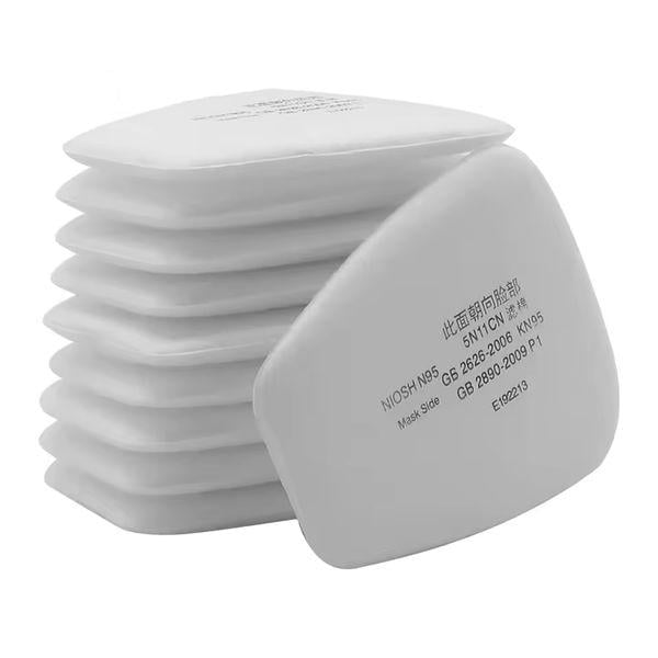 Комплект бавовняних фільтрів 5N11 до масок 6200/7502/6800 10 шт. (ТТ-85)