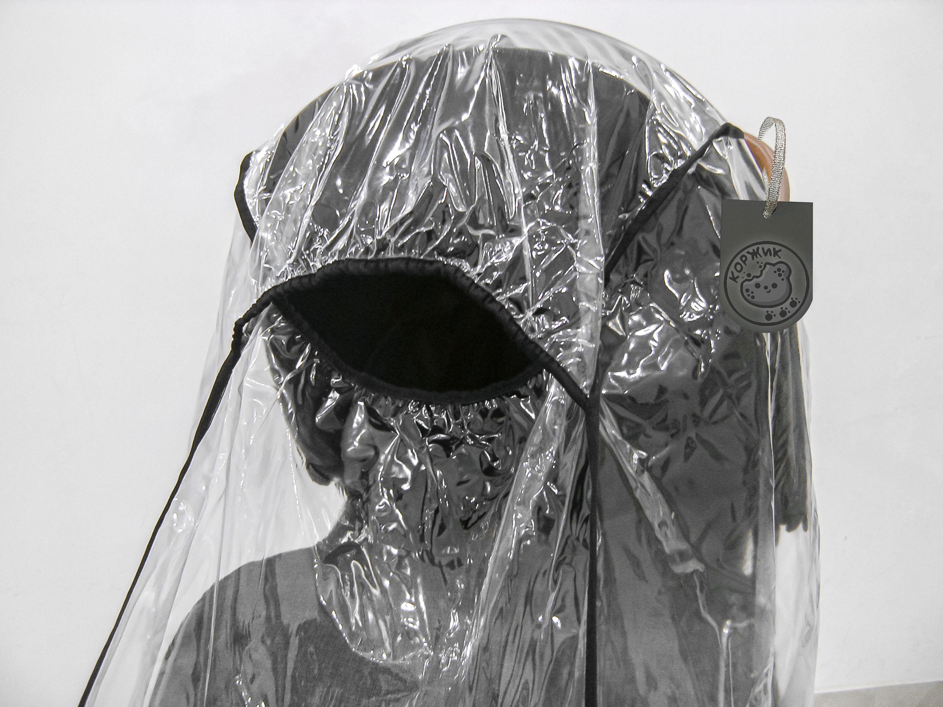 Чехол/накидка/дождевик на коляску 2в1 с окошком на запах (3967ПРЗЕ) - фото 11