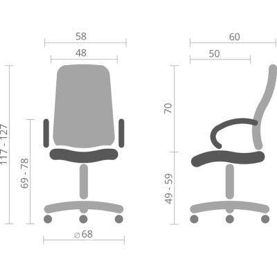 Кресло офисное Аклас Авис Серый (00127047) - фото 5 Кресло офисное Аклас Авис Серый (00127047) - фото 5