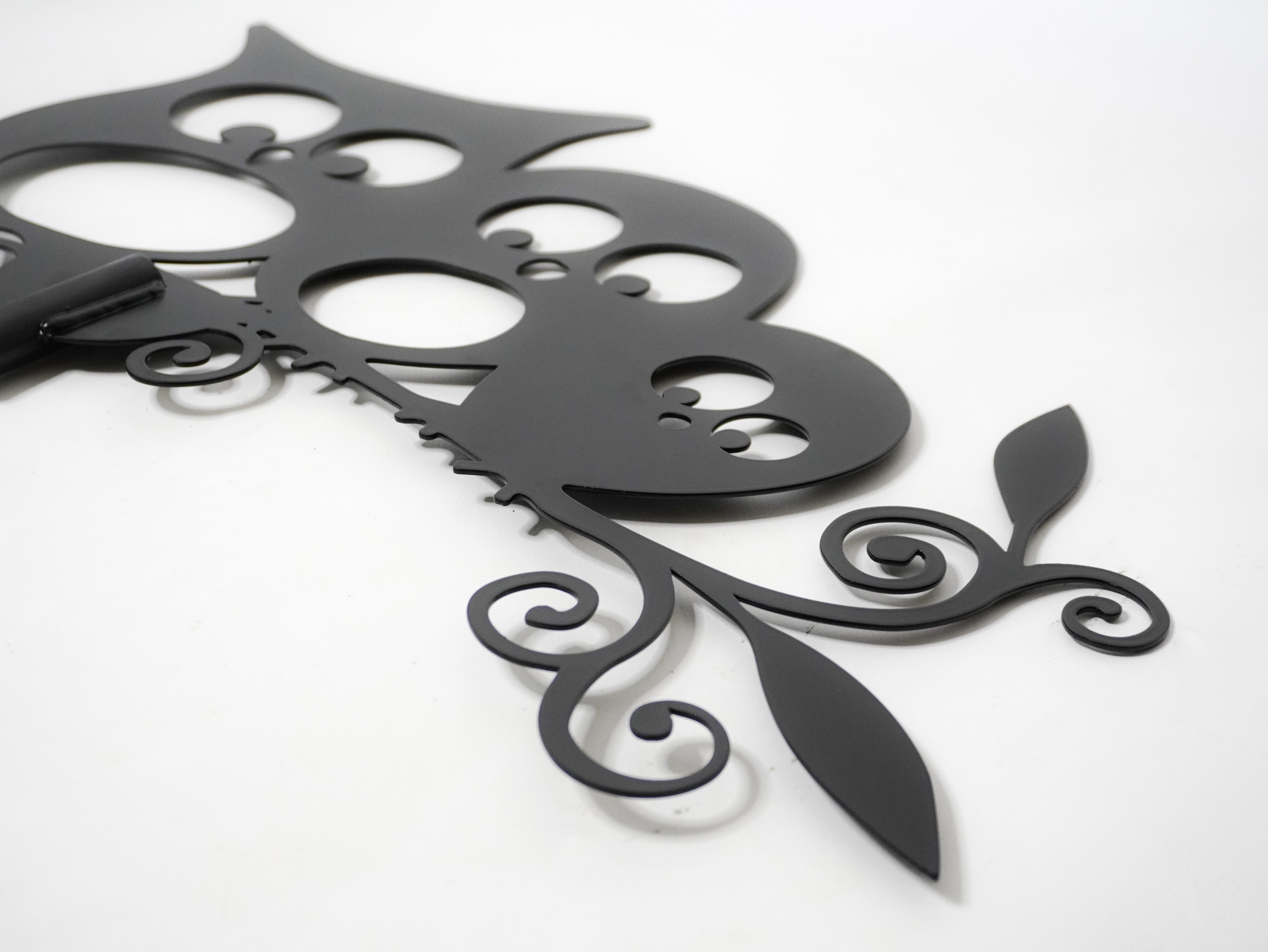 Флюгер на дах металевий Совушки Чорний - фото 4 Флюгер на дах металевий Совушки Чорний - фото 4