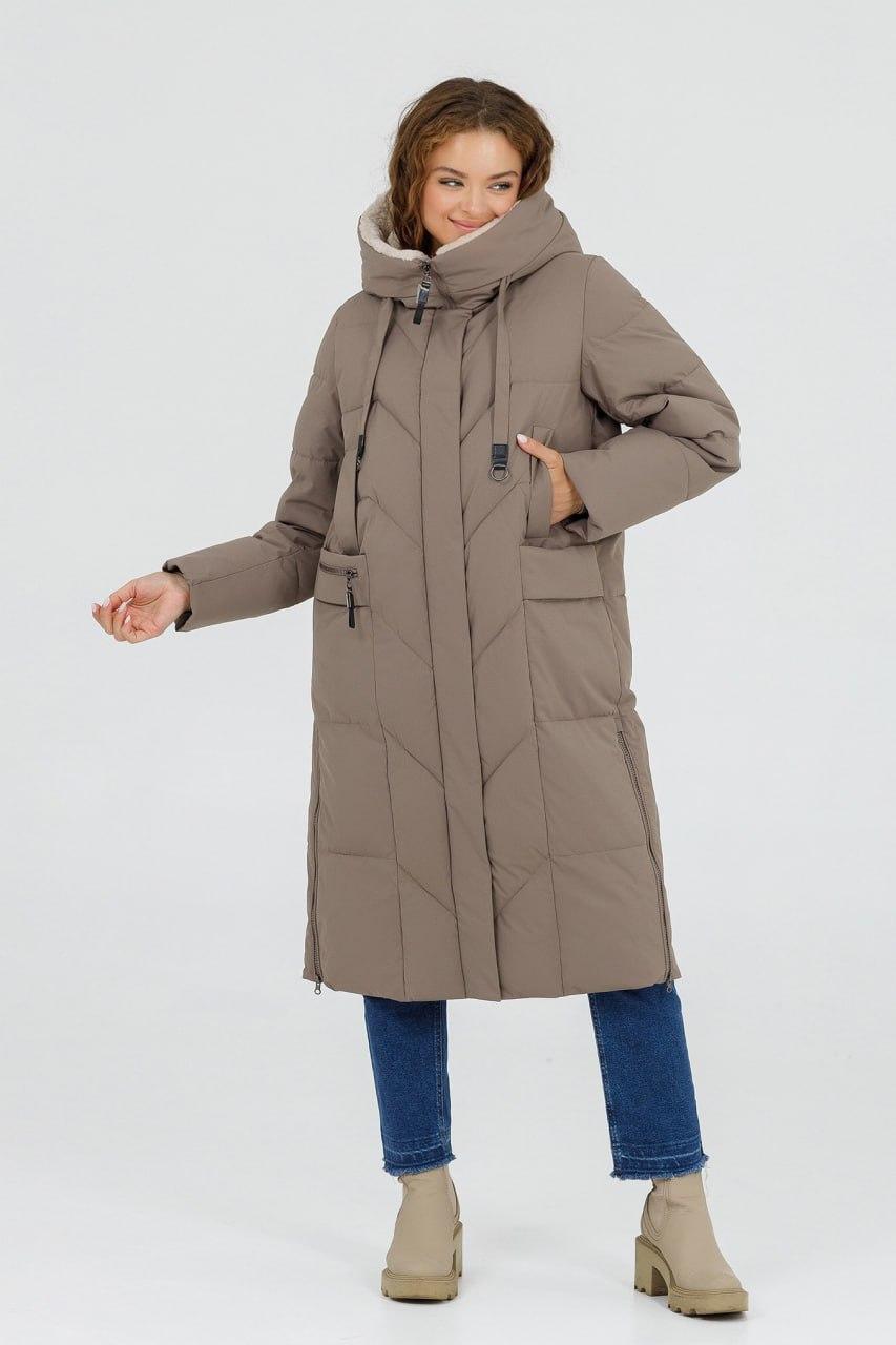 Пальто жіноче зимове р. 50 Капучіно (8923s\50) - фото 2 Пальто жіноче зимове р. 50 Капучіно (8923s\50) - фото 2