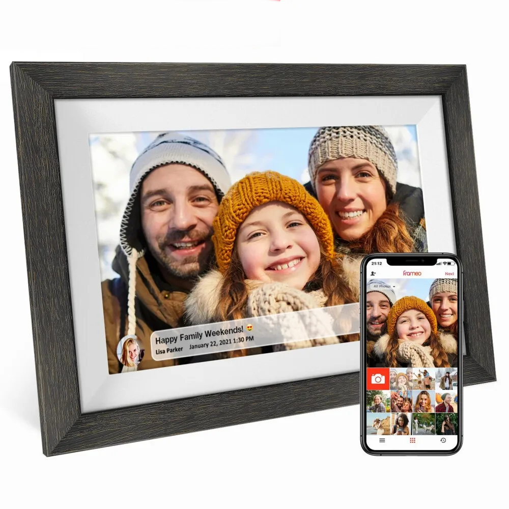 Фоторамка цифрова Renear Frameo YM101 IPS10.1 Wi-Fi 32 GB Black (00362) - фото 4