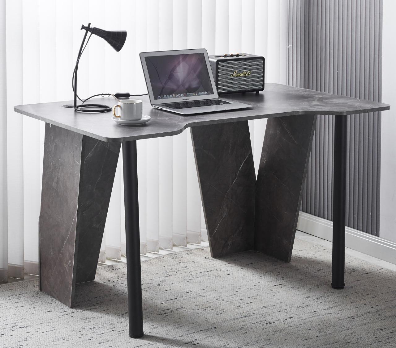 Компьютерный стол геймерский Bonro B-12 130 см Серый (7014)