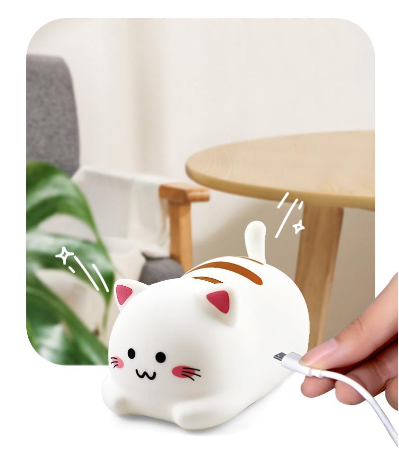 Нічник силіконовий Happy Kitty Lovely Silicone з пультом (20938032) - фото 5