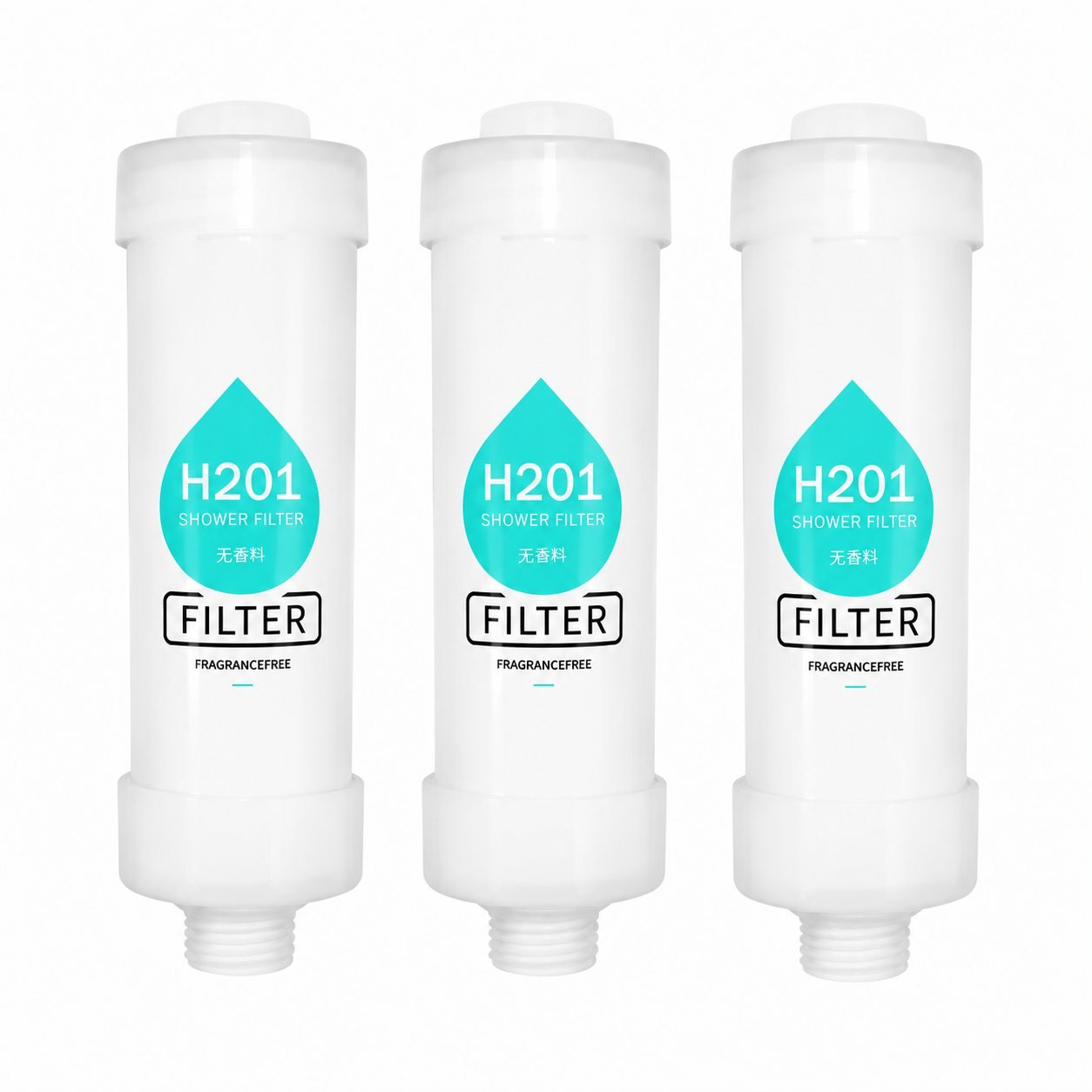 Фильтр для душа H201 Fragrance Free без аромата механическая очистка воды подключение 1/2" 3 шт. Фильтр для душа H201 Fragrance Free без аромата механическая очистка воды подключение 1/2" 3 шт.