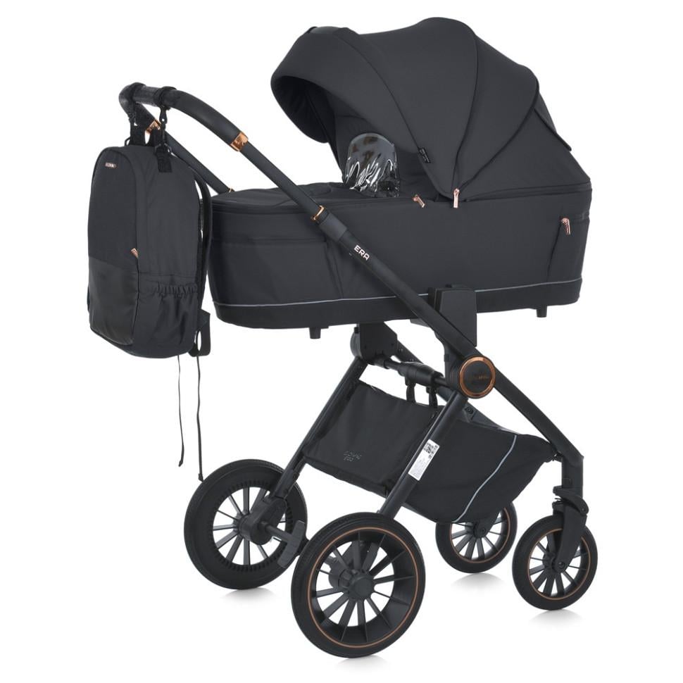 Коляска El Camino 4 колеса алюміній універсальна 2в1 Чорний (ST-246-K-49)