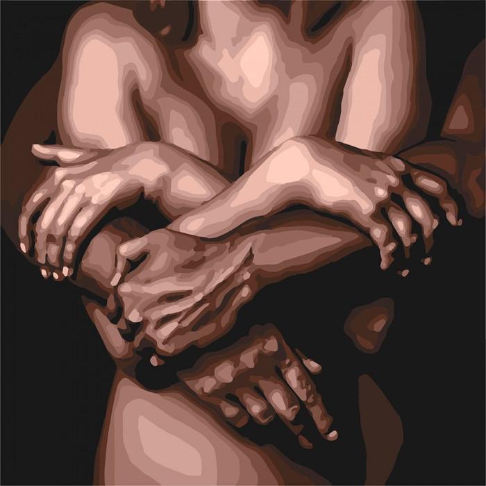 Картина по номерам Идейка Объятия любимого 40x40 см (KHO4684)