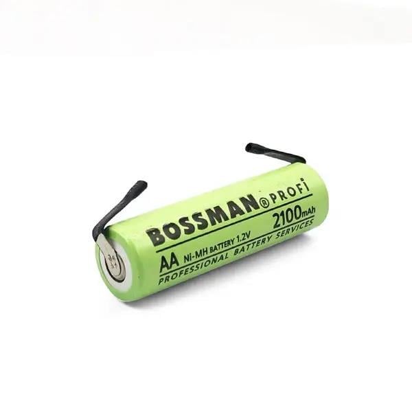 Акумулятор технічний Bossman Profi Ni-Mh 1.2V 2100mAh AA з контактами під пайку (BSM-AA2100U)