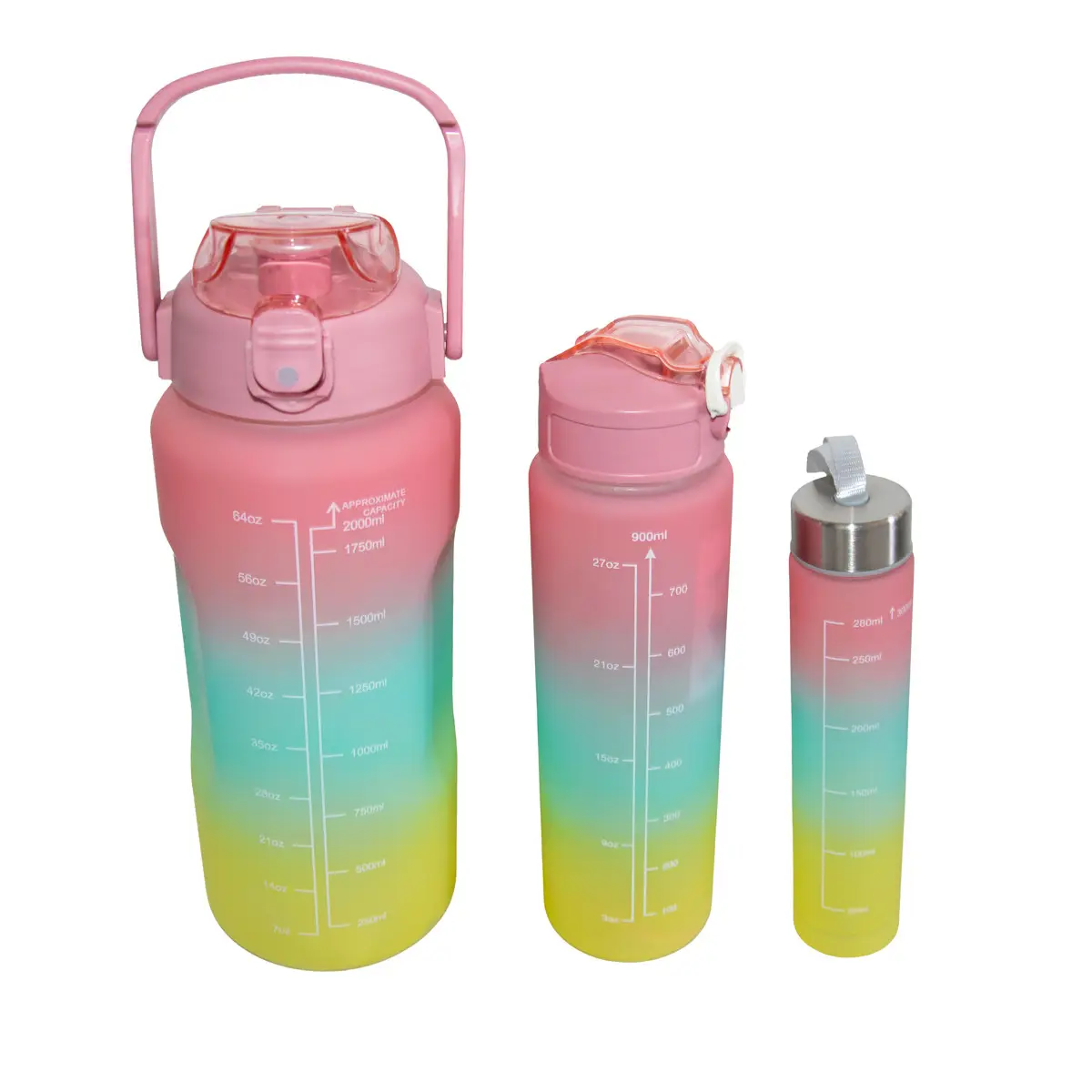 Спортивная бутылка для воды и напитков Clefers YP65 набор 3 шт. (602307135B)